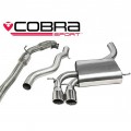 AU46b Cobra sport Audi A3 (8P) 2.0 TFSI Quattro (3 Door) 2004-12 Turbo Back Exhaust (with Sports Catalyst / Non-Resonated)